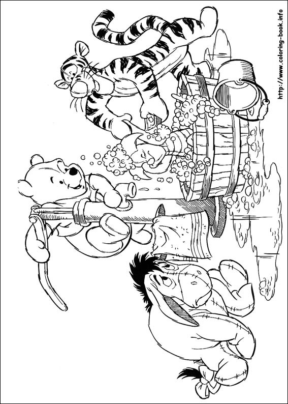 Winnie the Pooh coloring picture